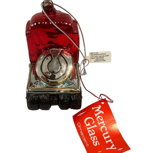 Department 56 Handblown Mercury Glass Jumbo Christmas 'Semi Truck' Ornament-NWT - Picture 4 of 6